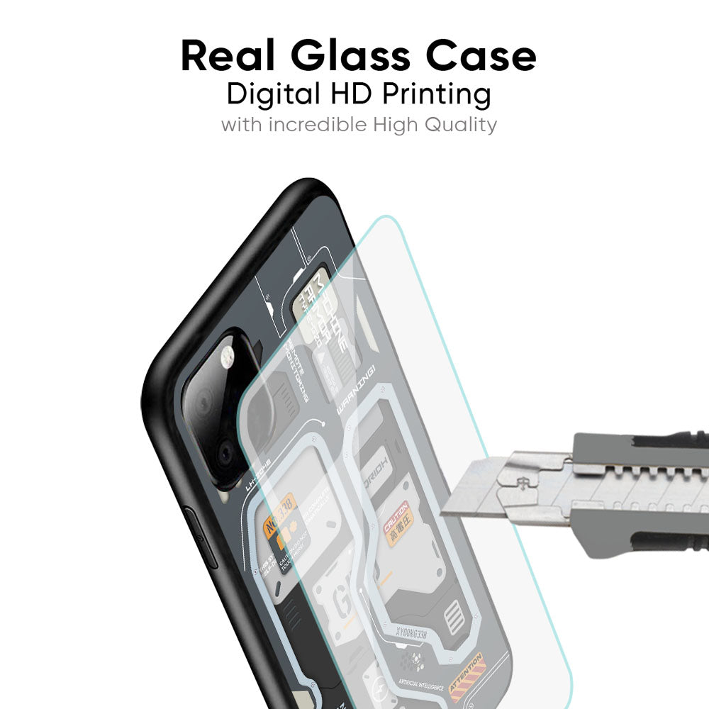 Retro Futuristic Glass Case for iPhone XS Max