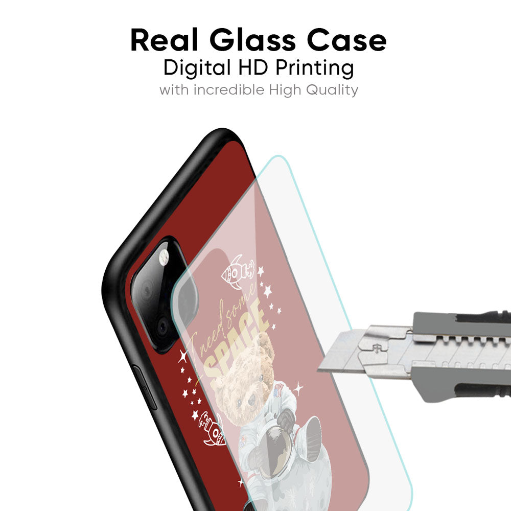Astronaut Bear Glass Case for iPhone XS Max