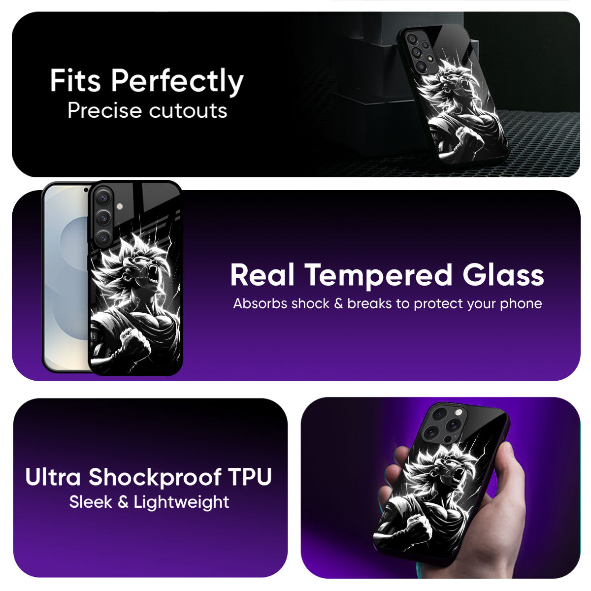 Saiyan Spirit Glass Case