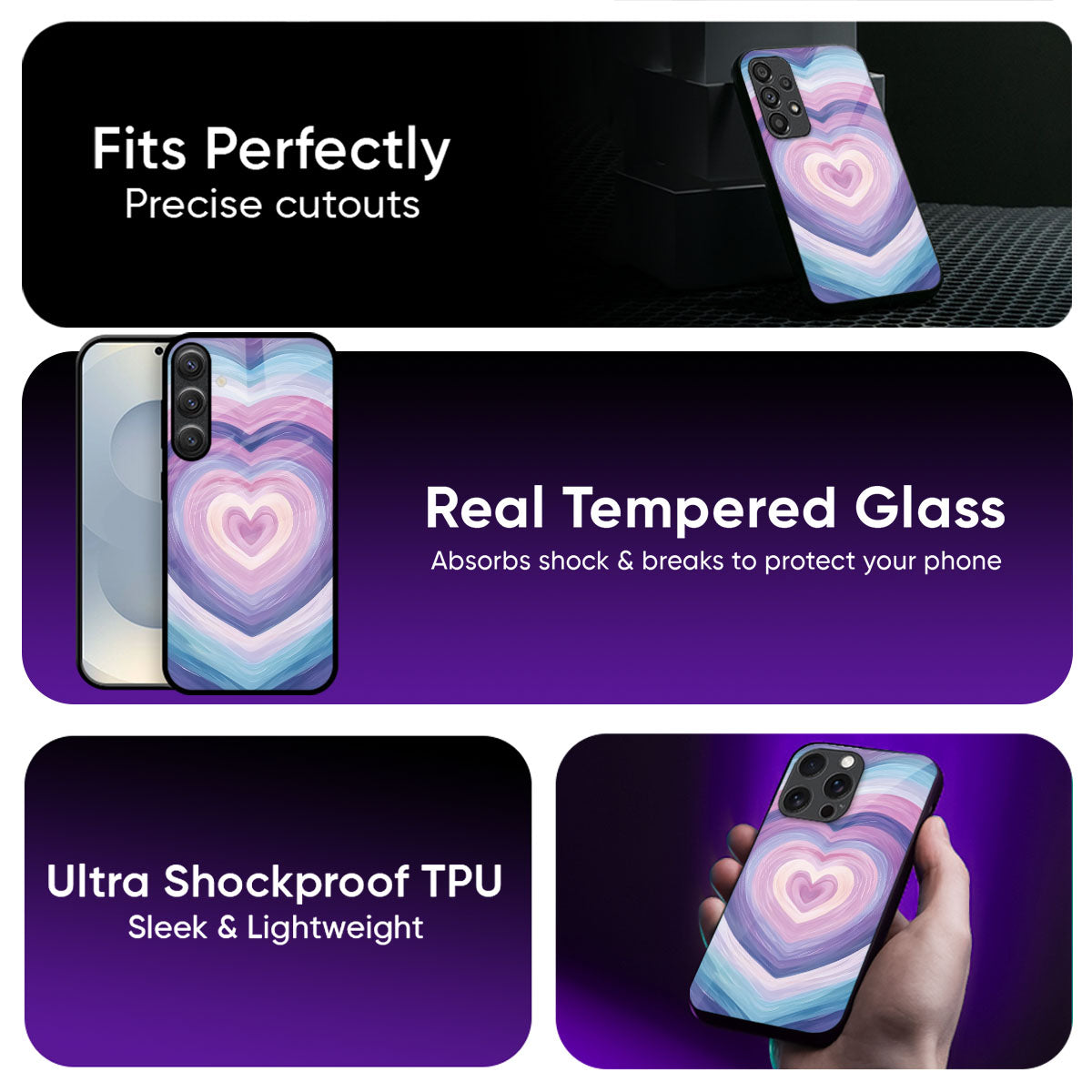 Love Splash Glass Case