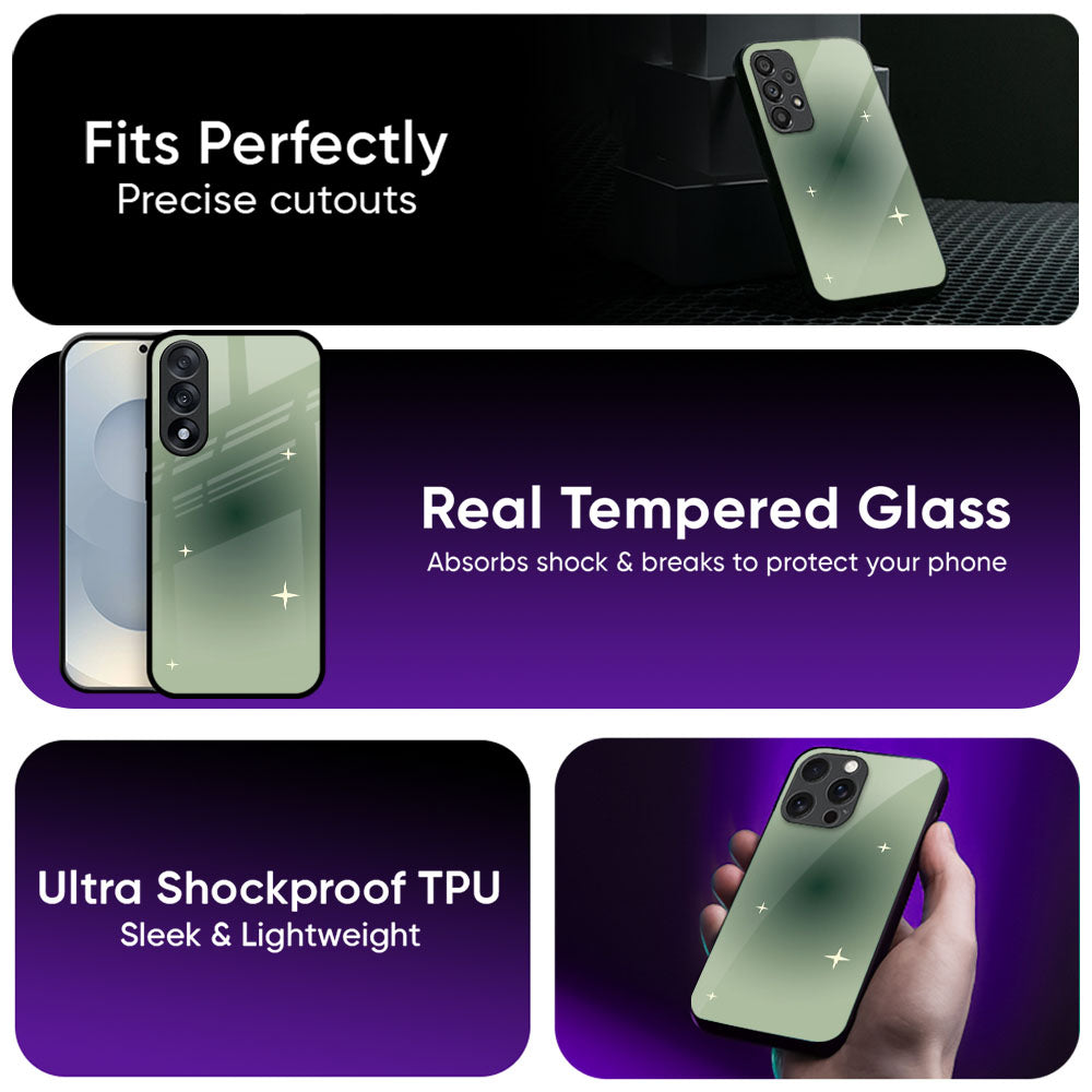 Star Print Glass Case