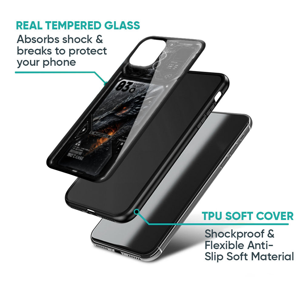 Dragon Fury Glass Case - Glass Back Cover for Phone (View 4)