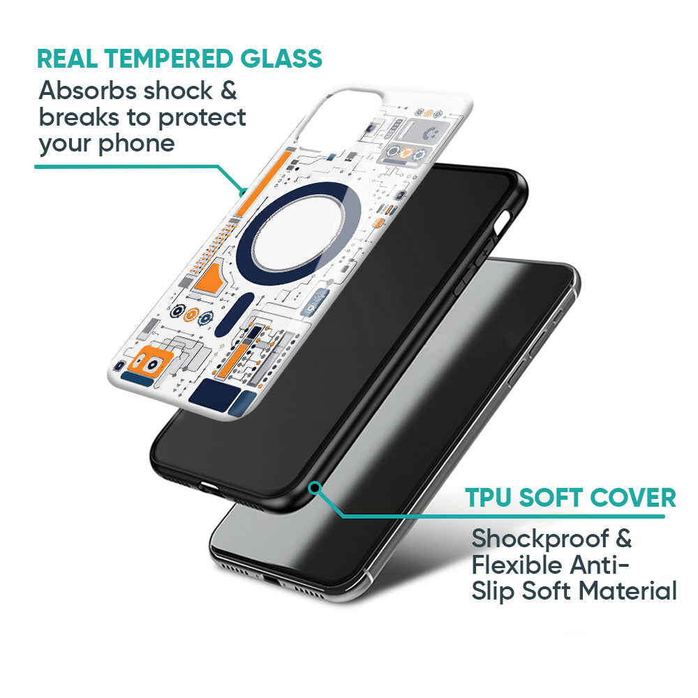 Stark Circuit Glass Case - Glass Back Cover for Phone (View 4)