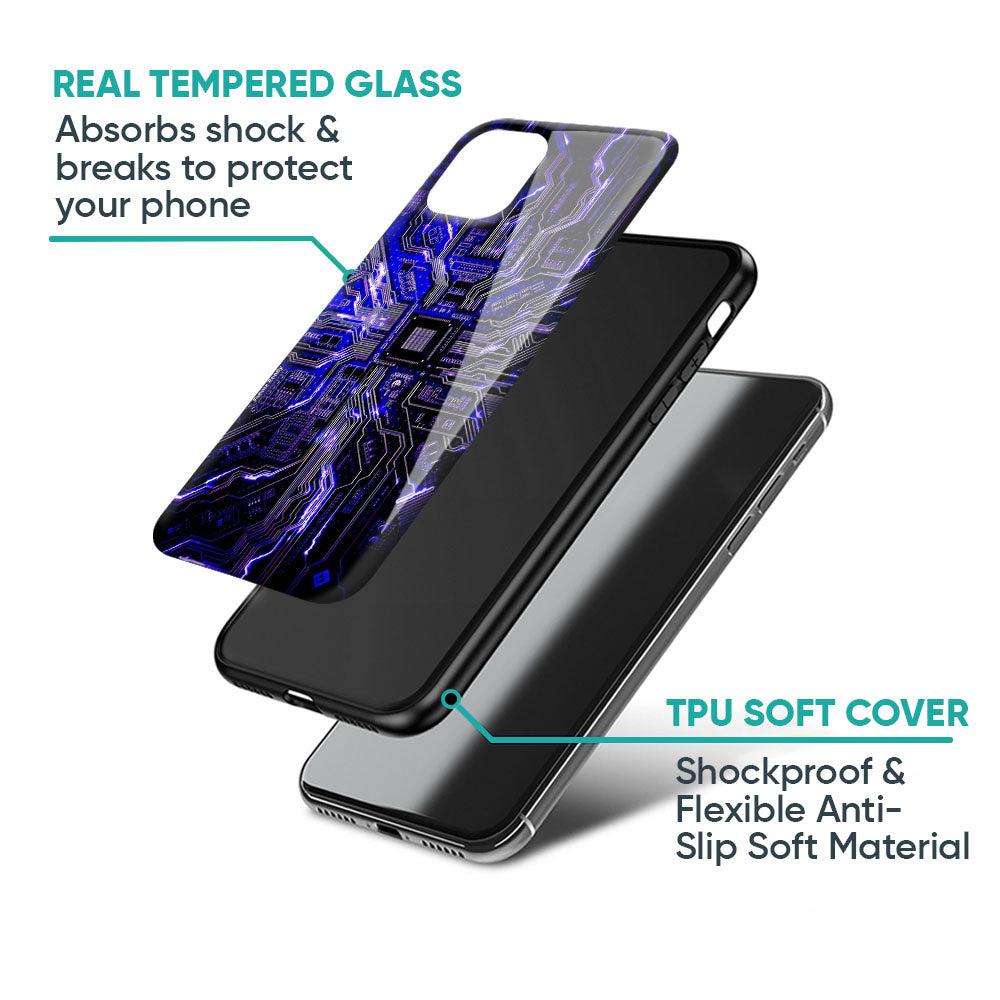 Techno Color Pattern Glass Case For Oppo K13 Turbo Pro 5G