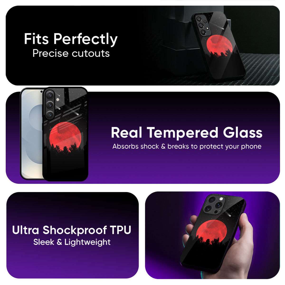 Moonlight Aesthetic Glass Case