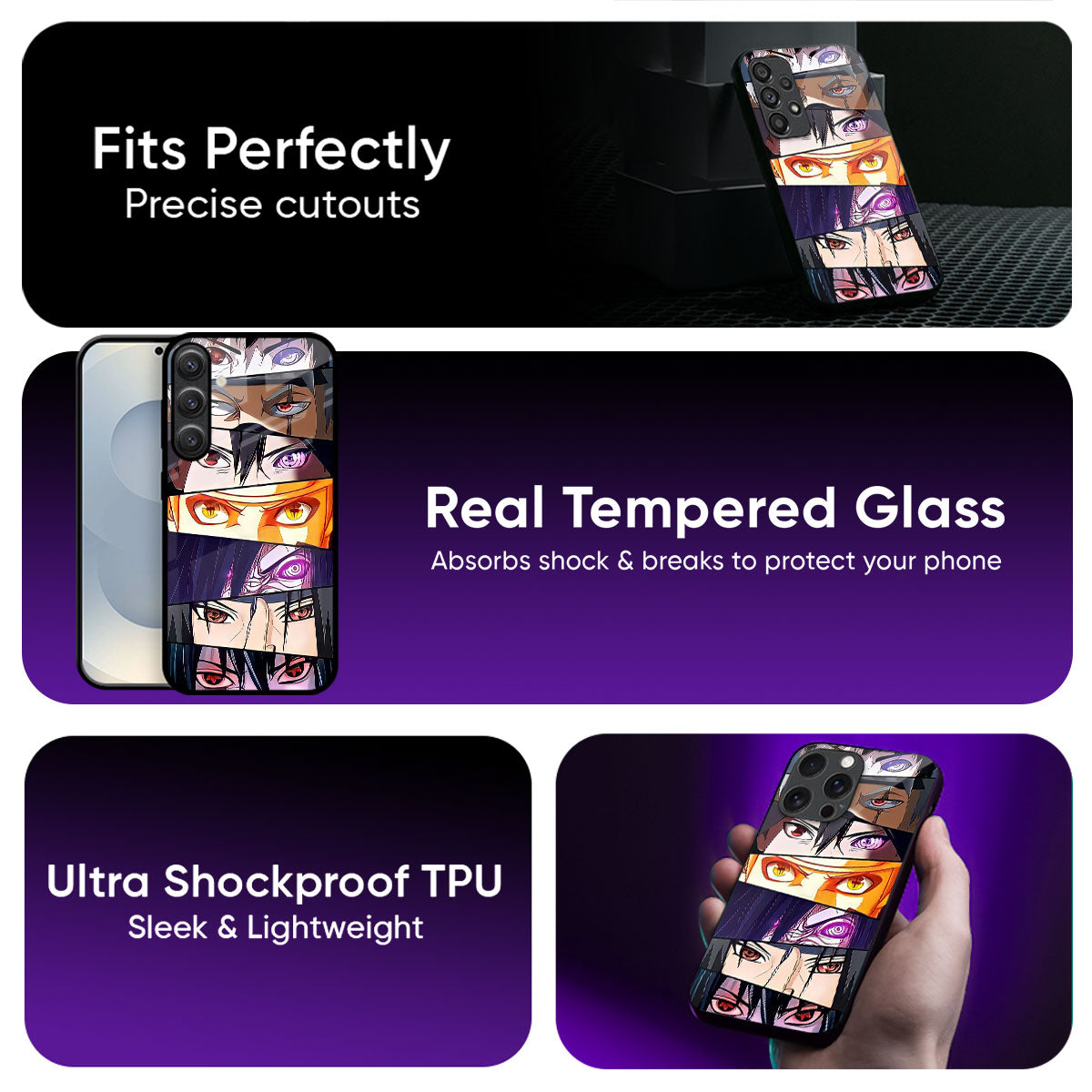 Anime Eyes Glass Case