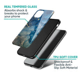 Blue Cool Marble Glass Case for Redmi 15 5G