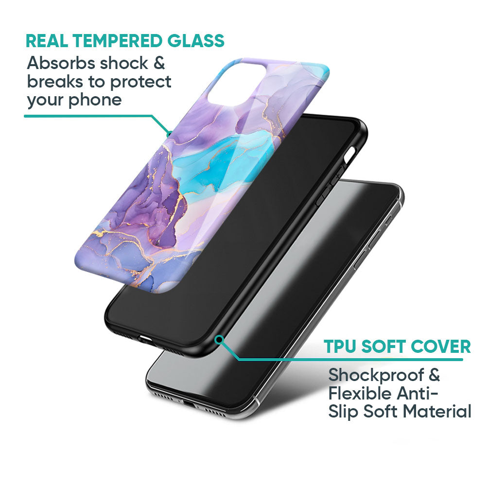 Alcohol ink Marble Glass Case for Realme GT8 Pro 5G