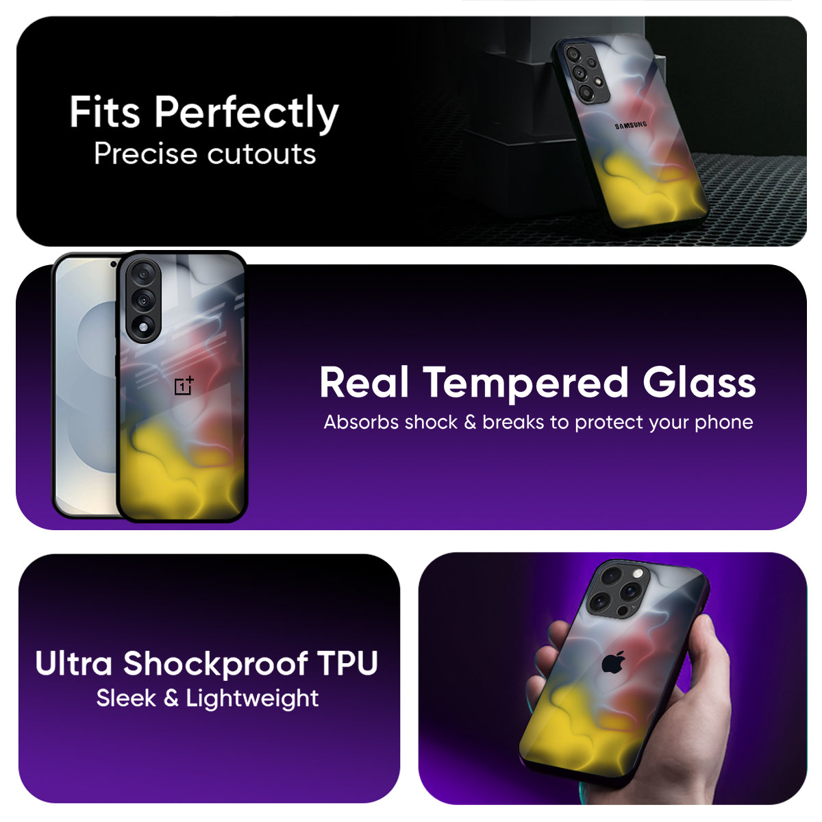 Colorful Smoke Glass Case