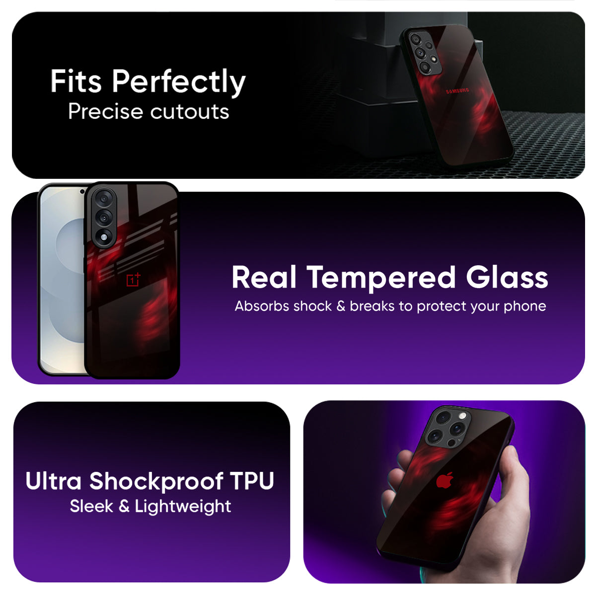 Pirouette Red Glass Case