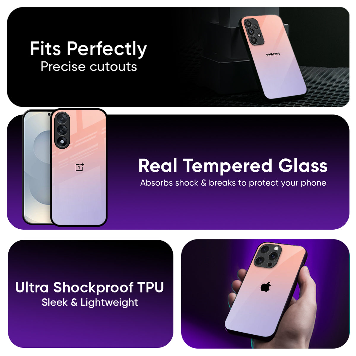 Dawn Gradient Glass Case