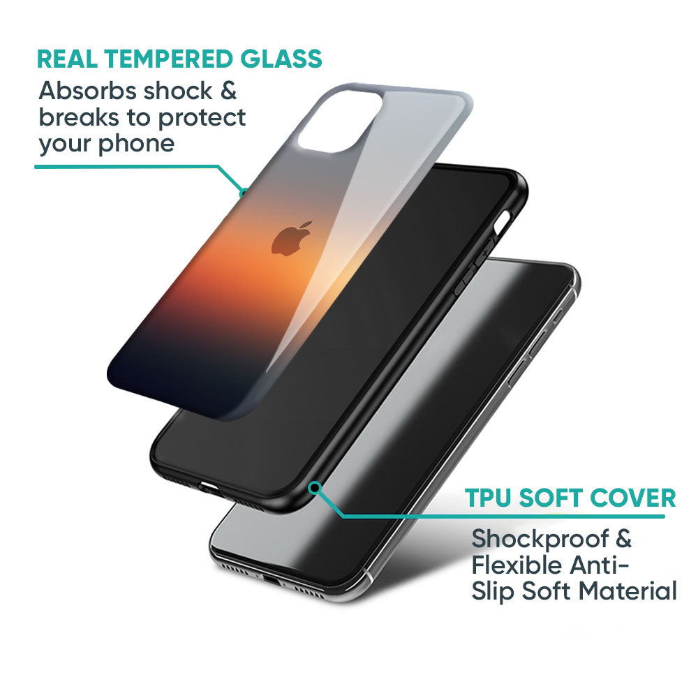 Aesthetic Orange Glass Case for iPhone 17 Pro Max