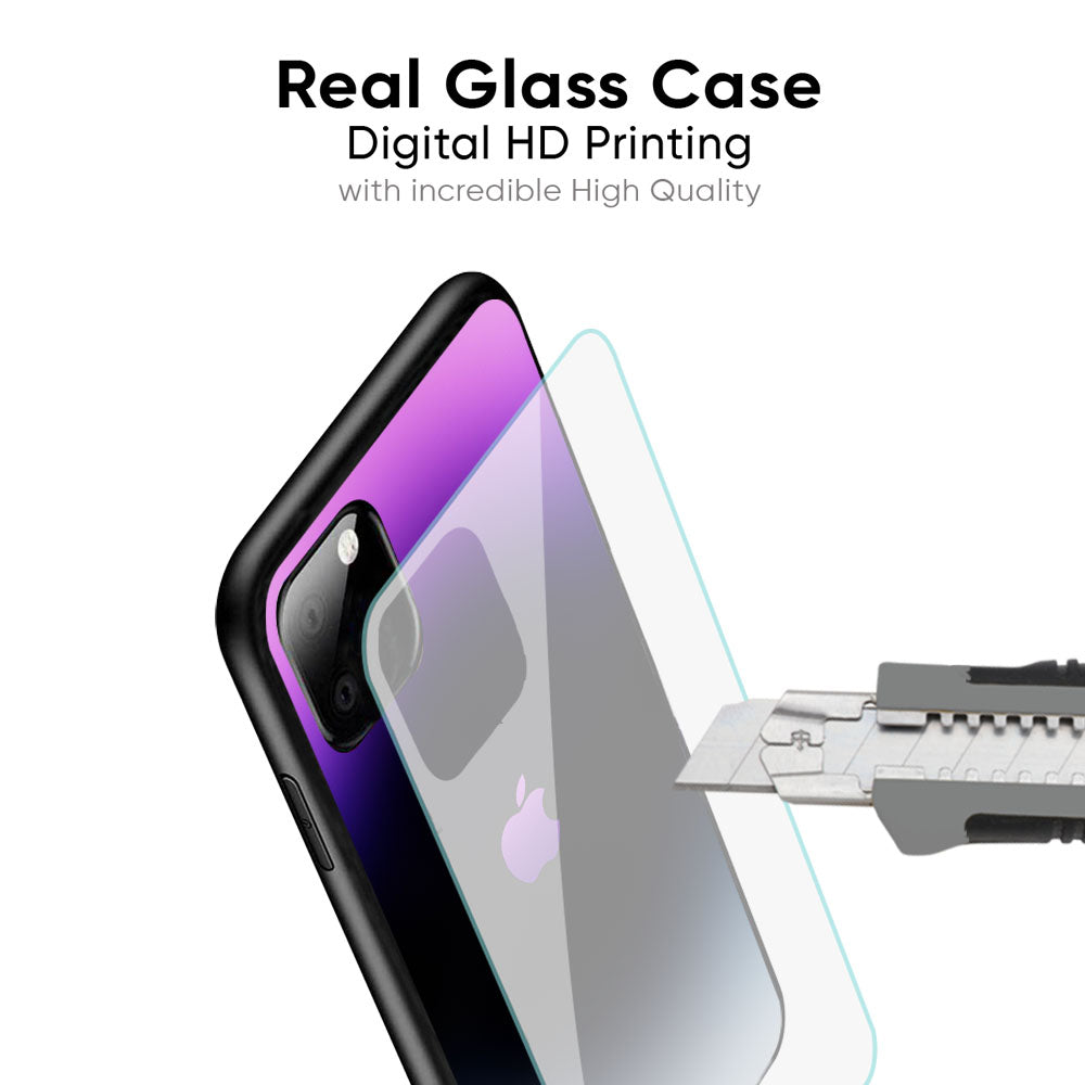Purple Fusion Glass Case for iPhone 16 Pro Max