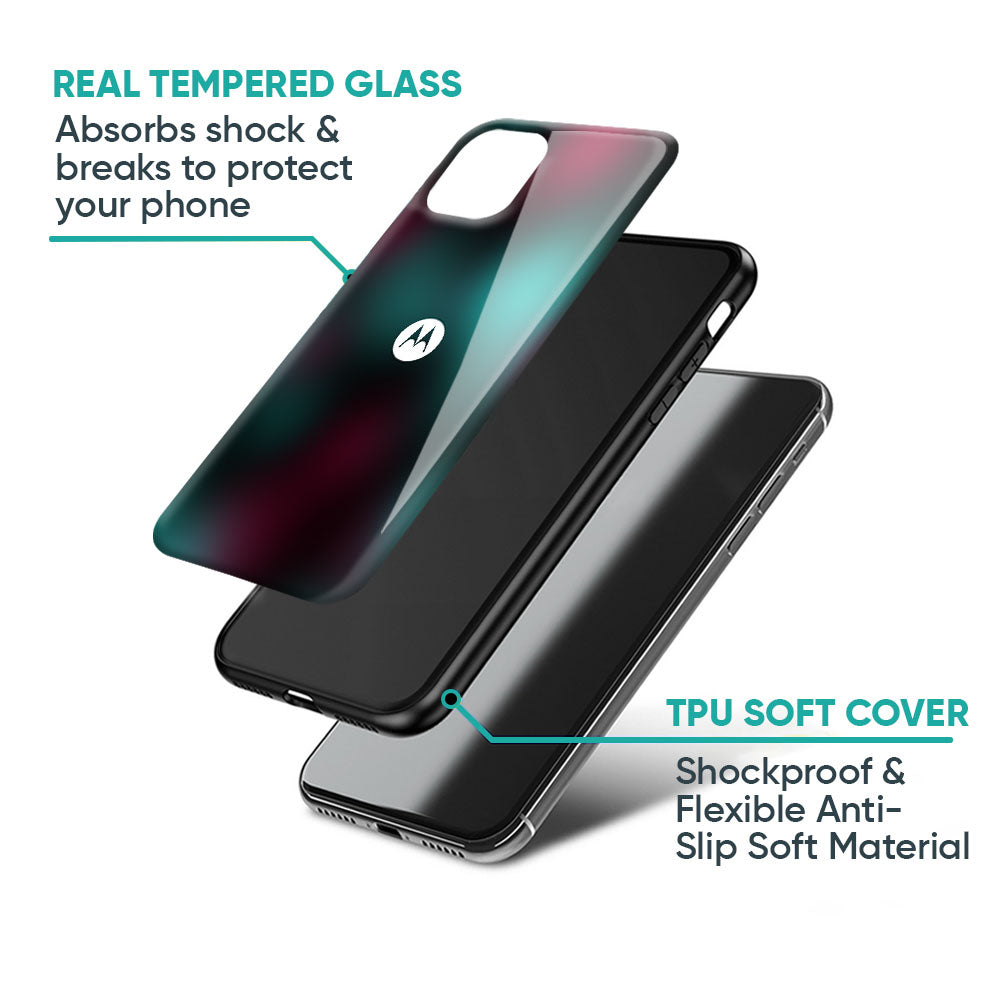Dark Gradiant Glass Case for Motorola Edge G57 Power