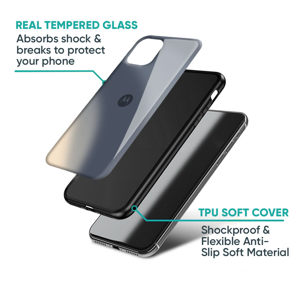 Metallic Gradient Glass Case for Motorola G05
