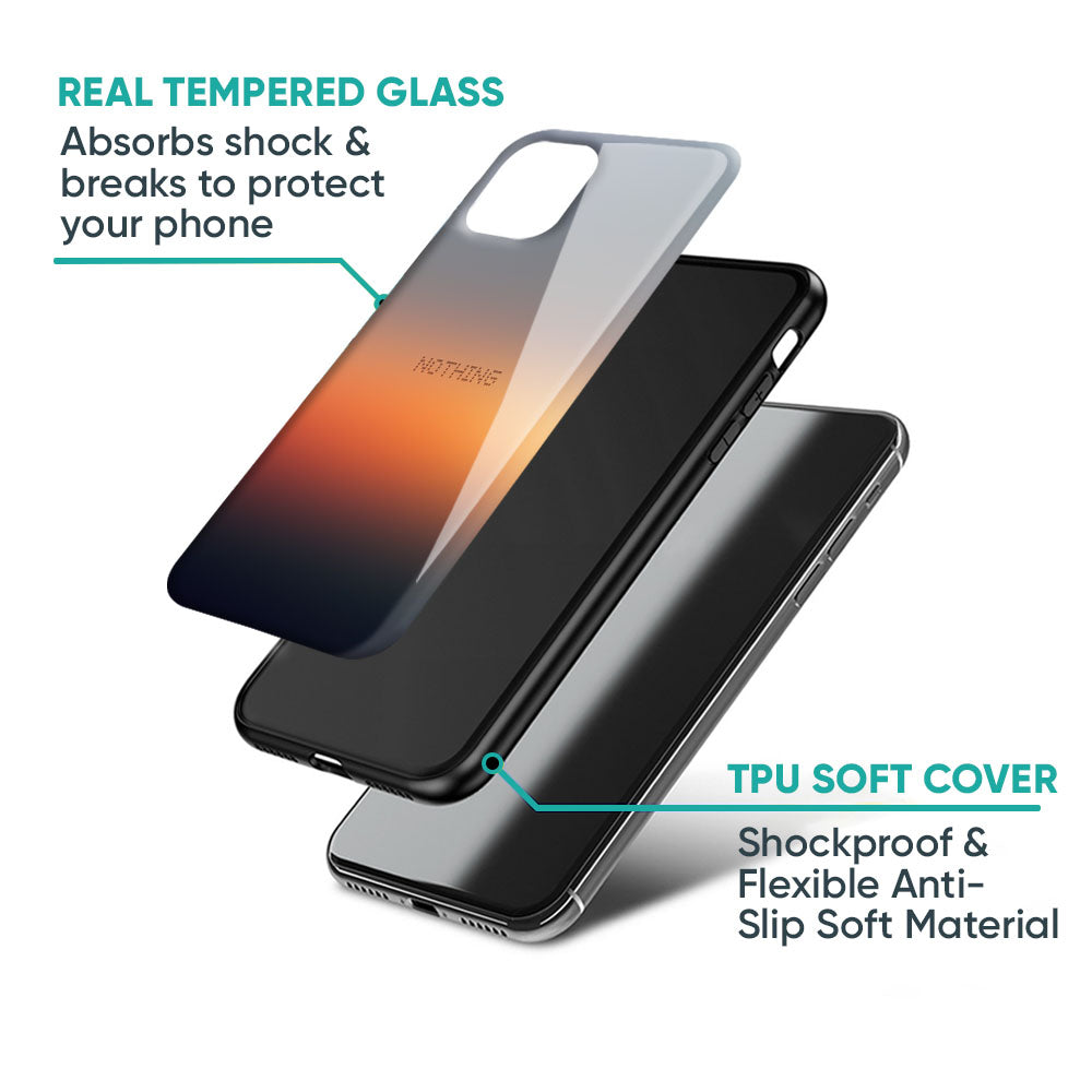 Aesthetic Orange Glass Case for Nothing Phone 4a 5G