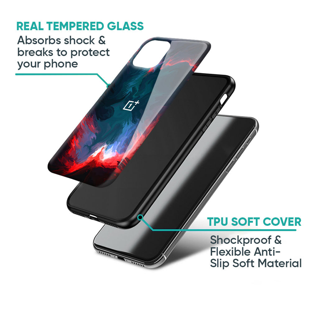 Brush Art Glass Case For OnePlus 15R 5G