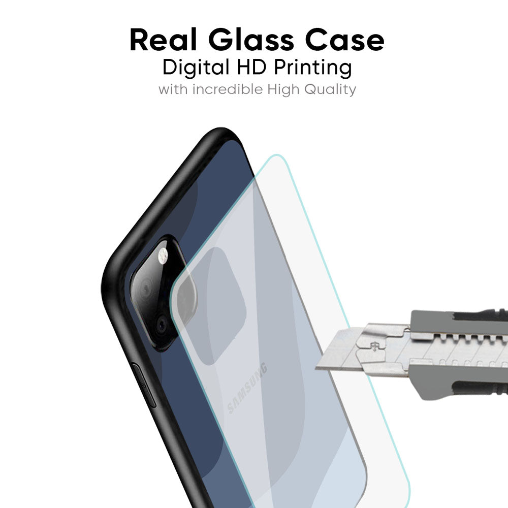 Navy Blue Ombre Glass Case for Samsung Galaxy A36 5G