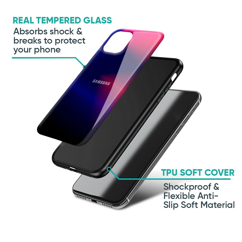 Blue Ombre Glass Case for Samsung Galaxy A57 5G