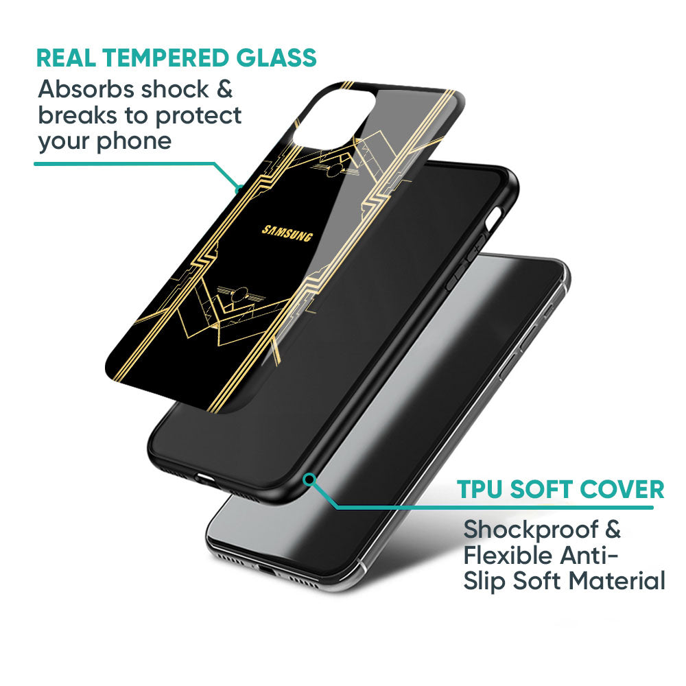 Sacred Logo Glass Case for Samsung Galaxy M56 5G