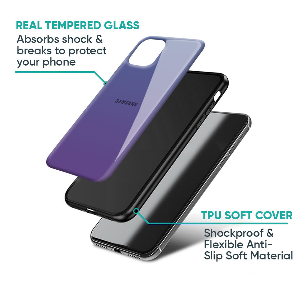 Indigo Pastel Glass Case For Samsung Galaxy A57 5G
