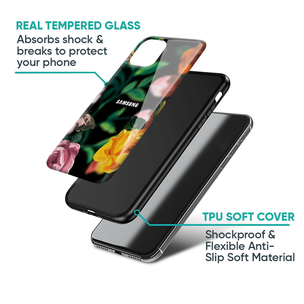 Flowers & Butterfly Glass Case for Samsung Galaxy S26 Ultra 5G