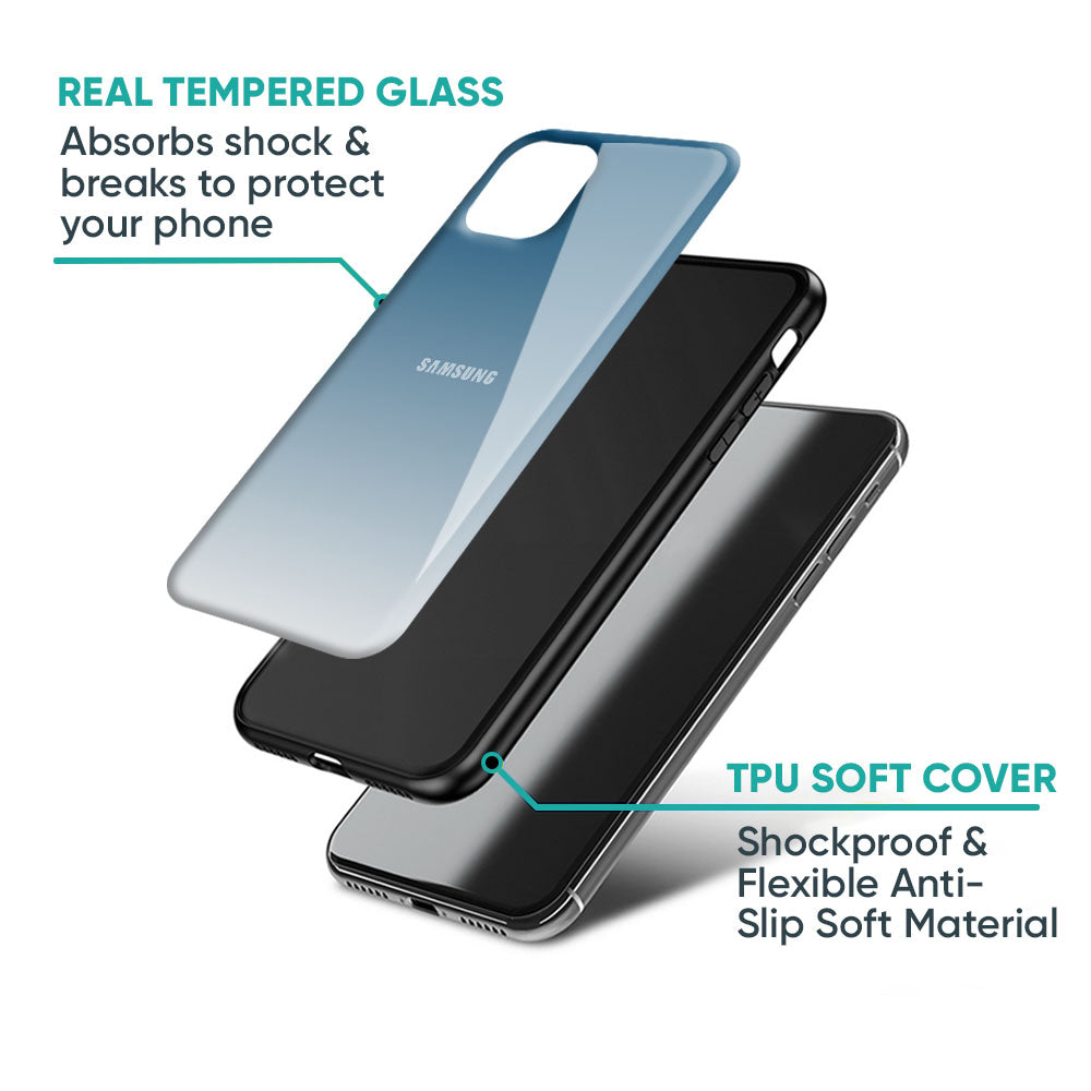 Deep Sea Space Glass Case for Samsung Galaxy M15 5G
