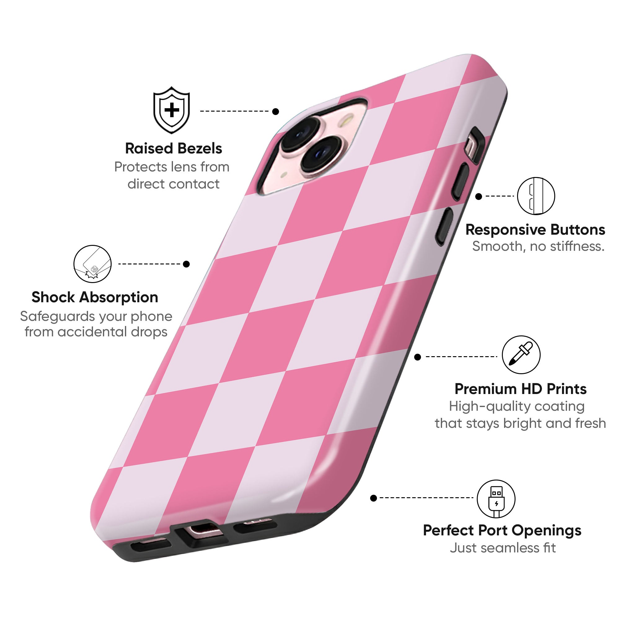 Pink Checkerboard