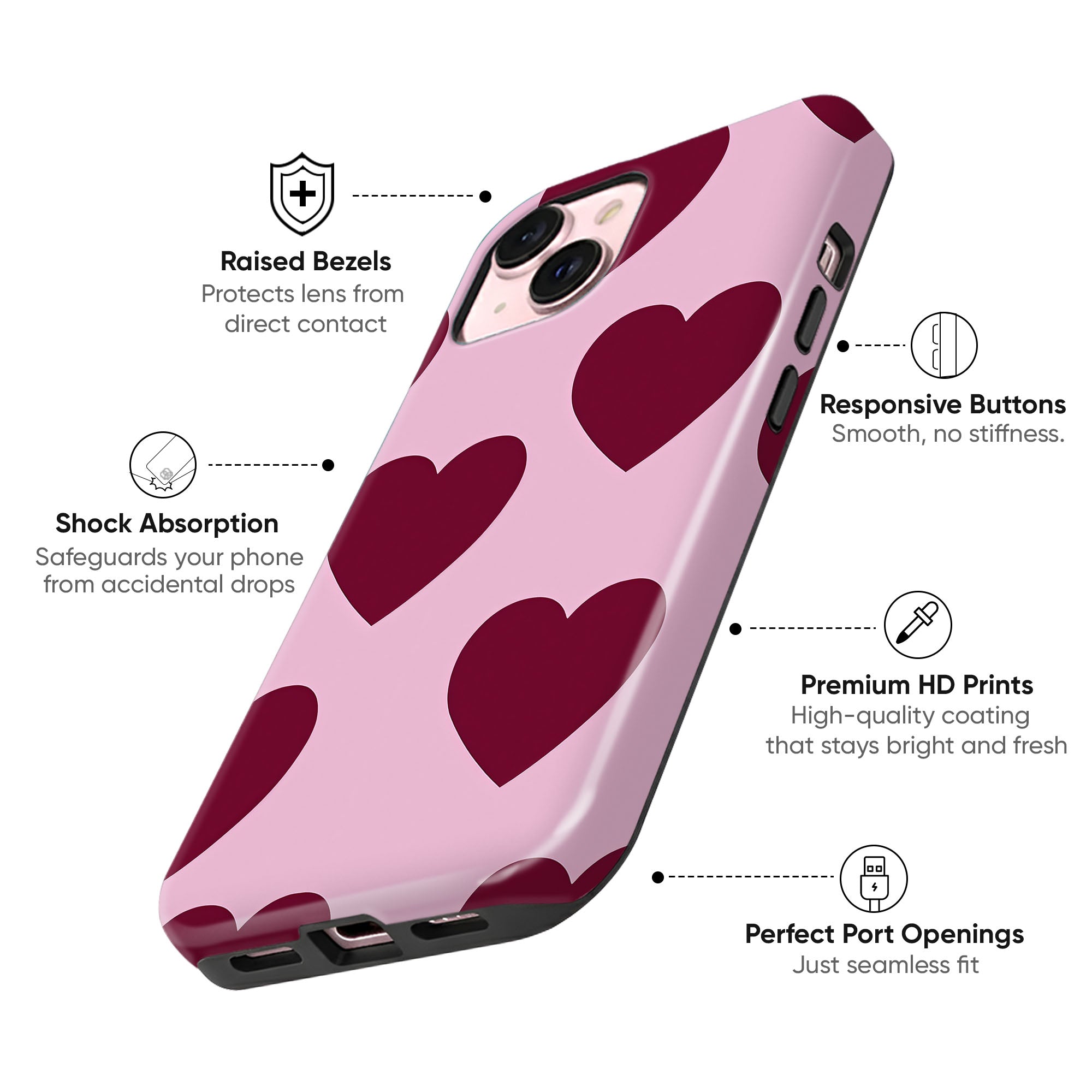 Bold Pink Hearts