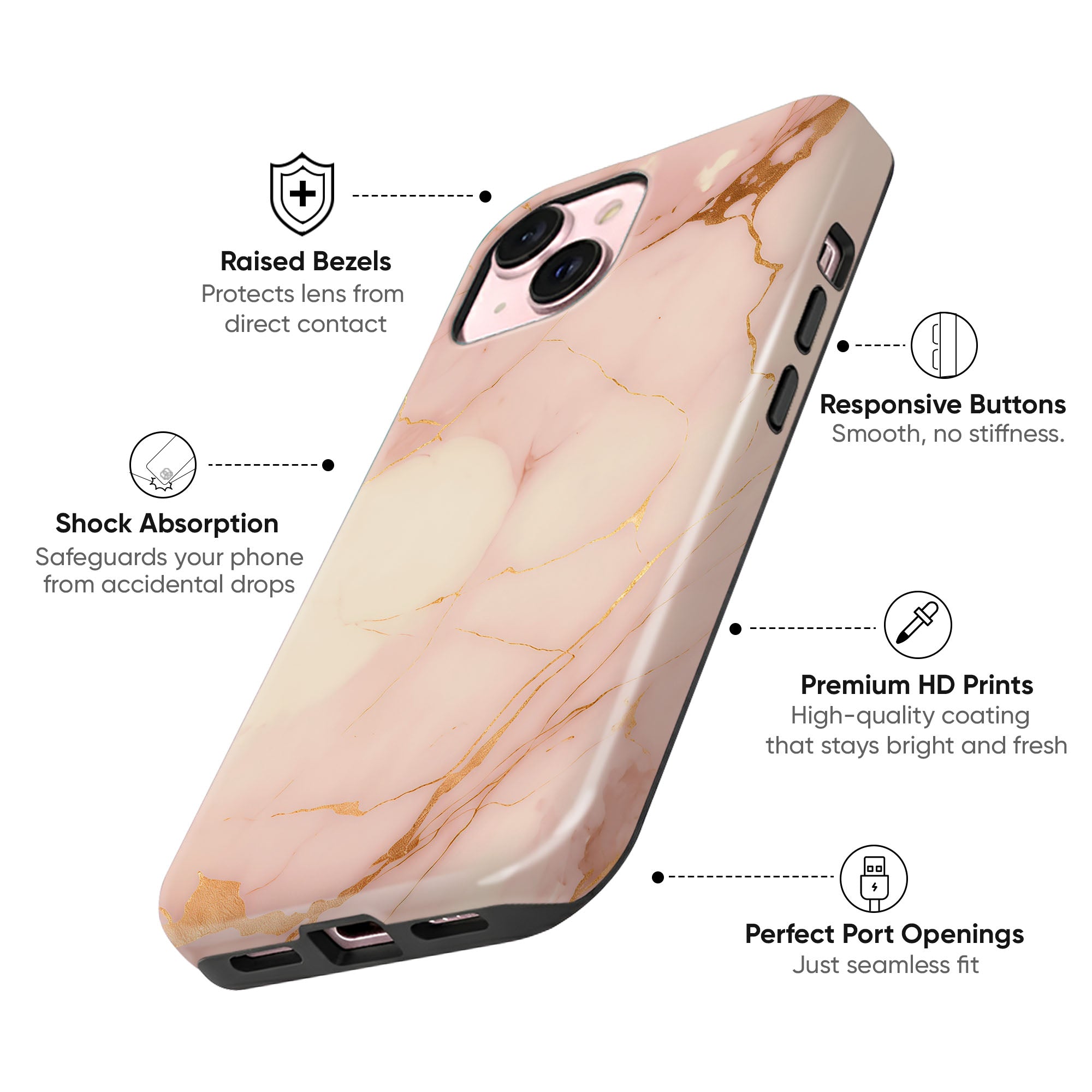 Pink Gold Marble