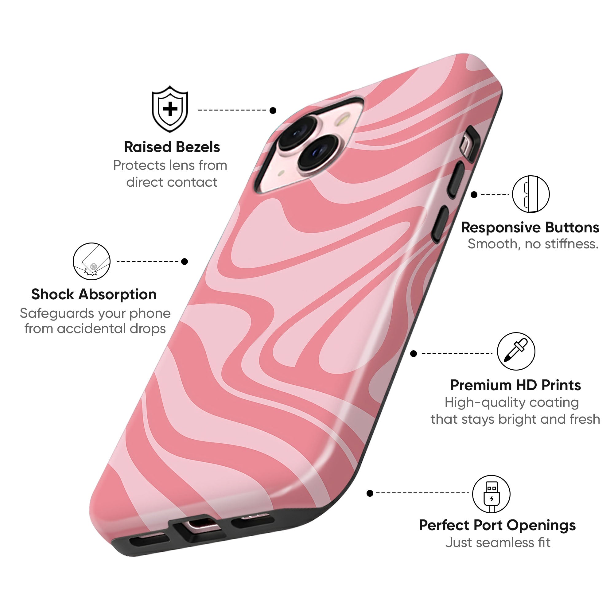 Pink Marble Swirls