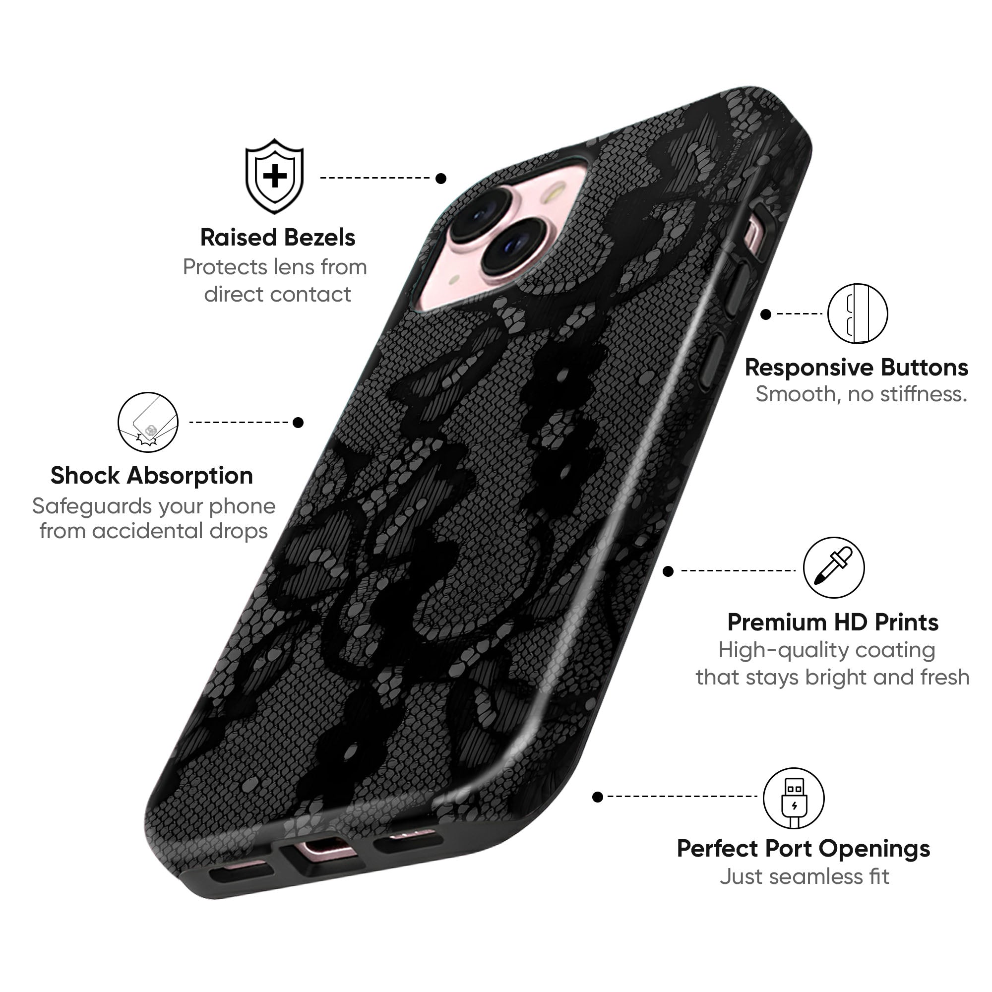 Midnight Lace Tough Case