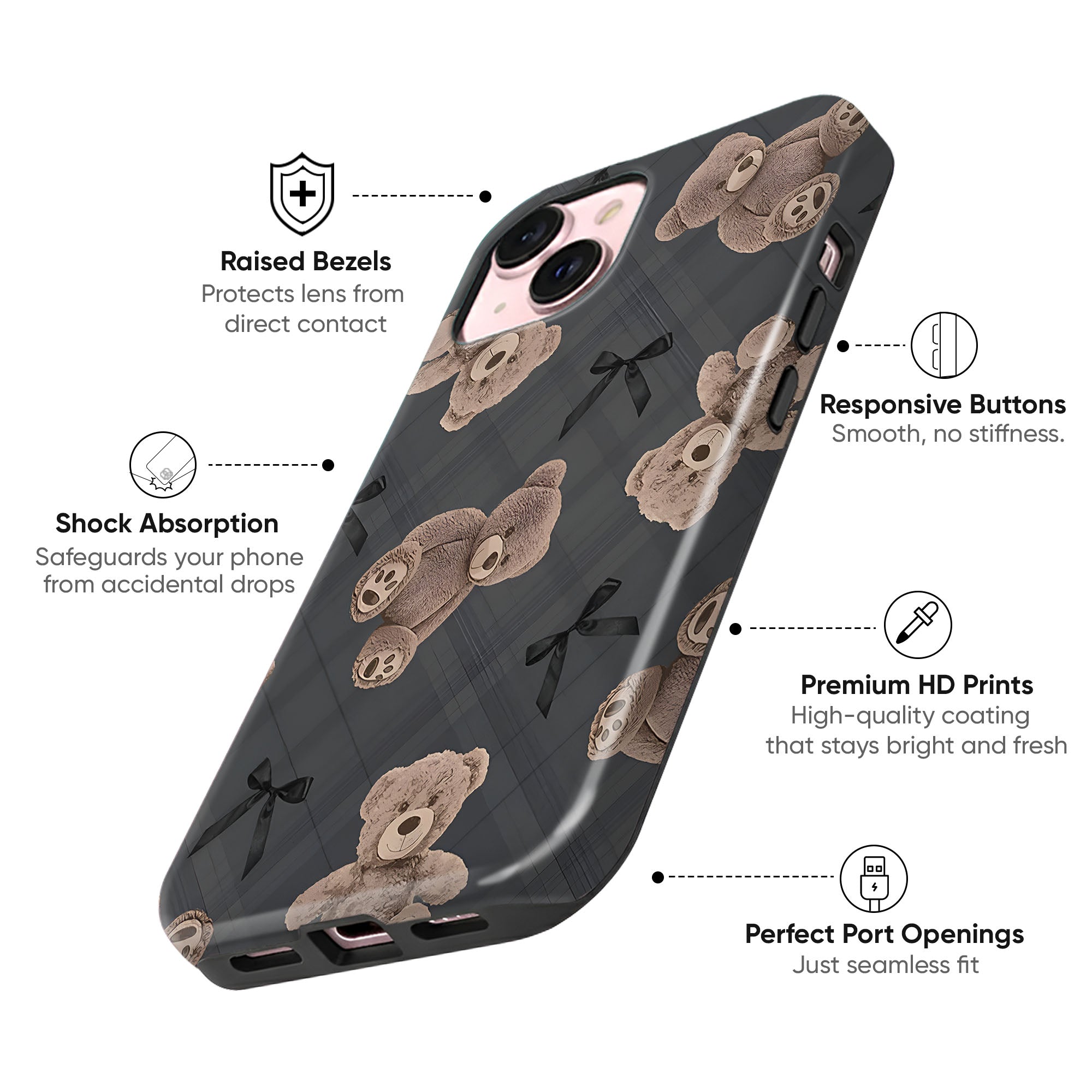 Teddy Noir Tough Case