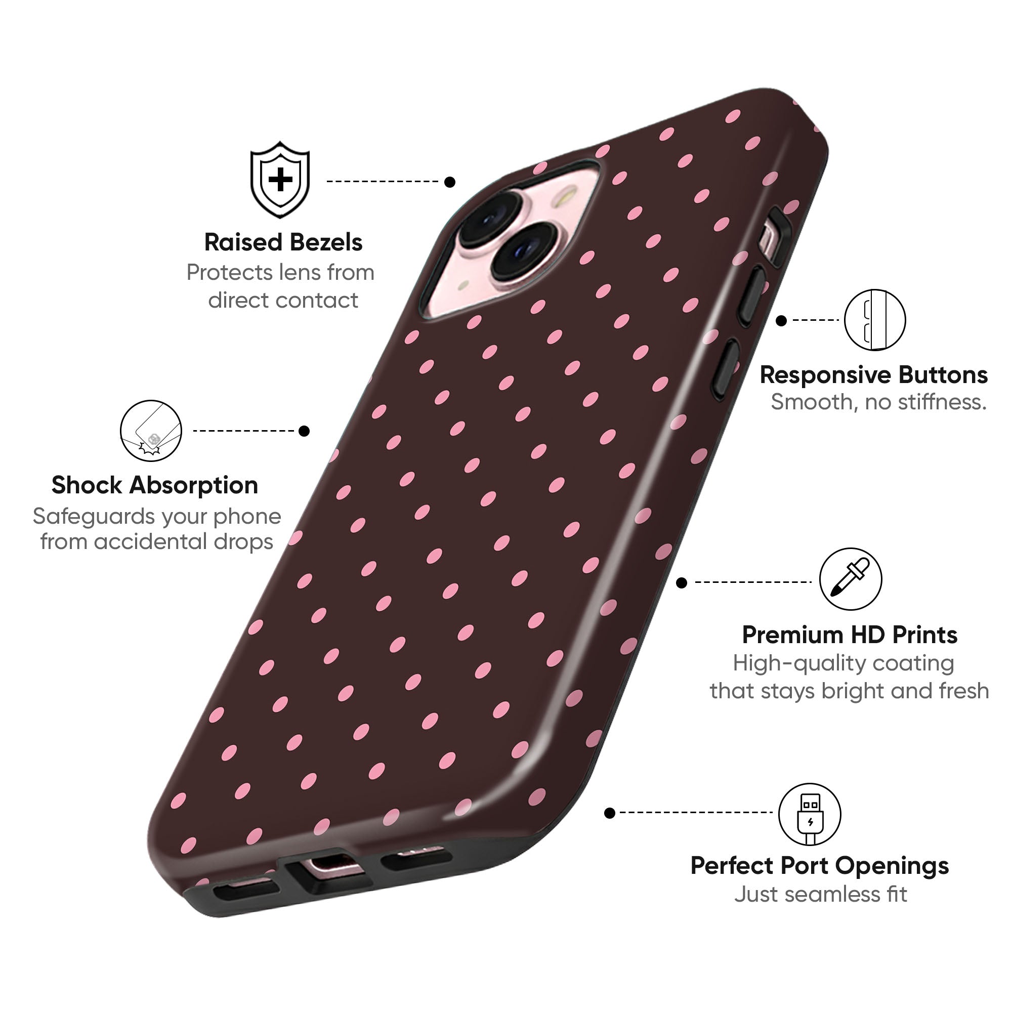 Retro Dot Scatter Tough Case