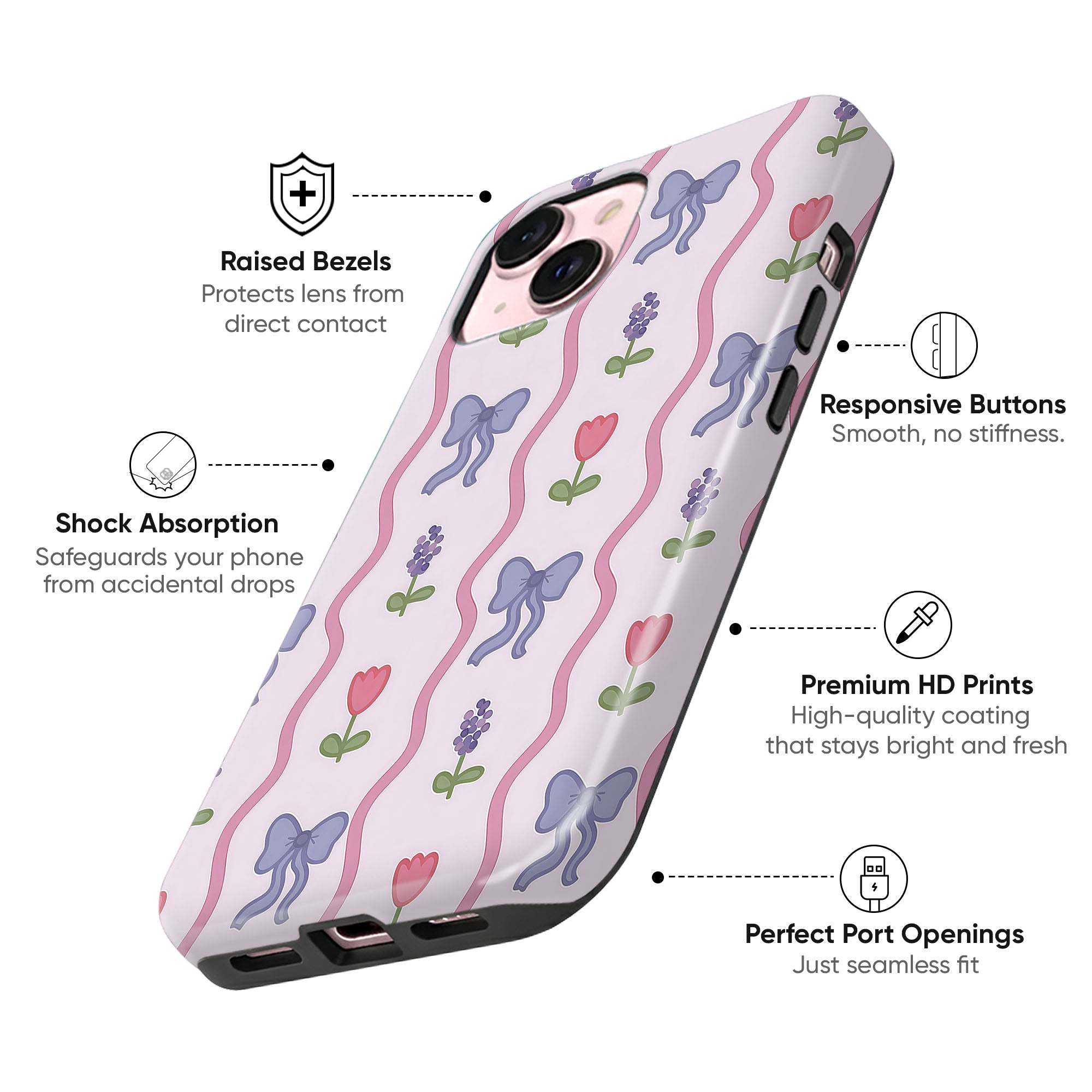 Tied Bloom Tough Case