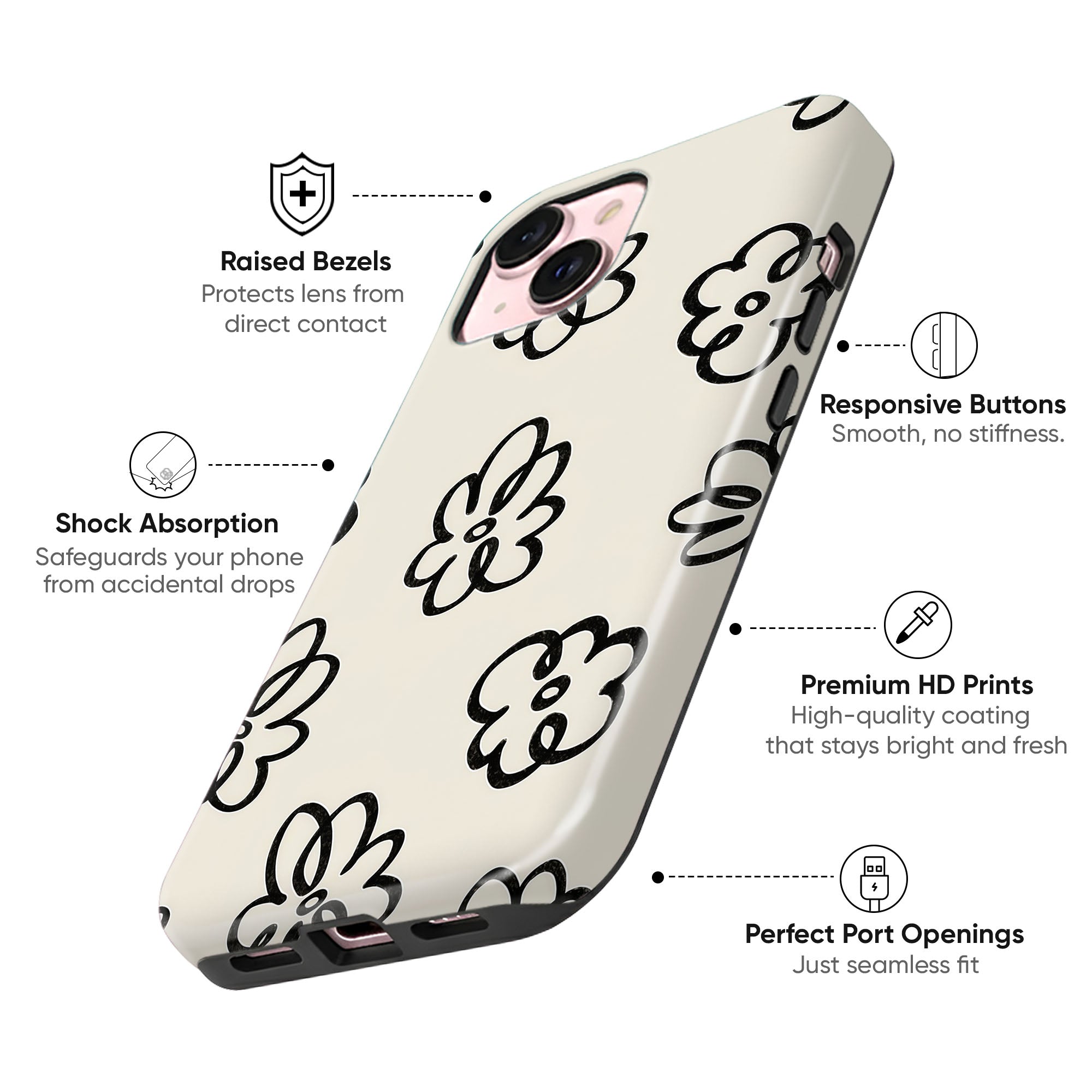 Doodle Sketch Tough Case