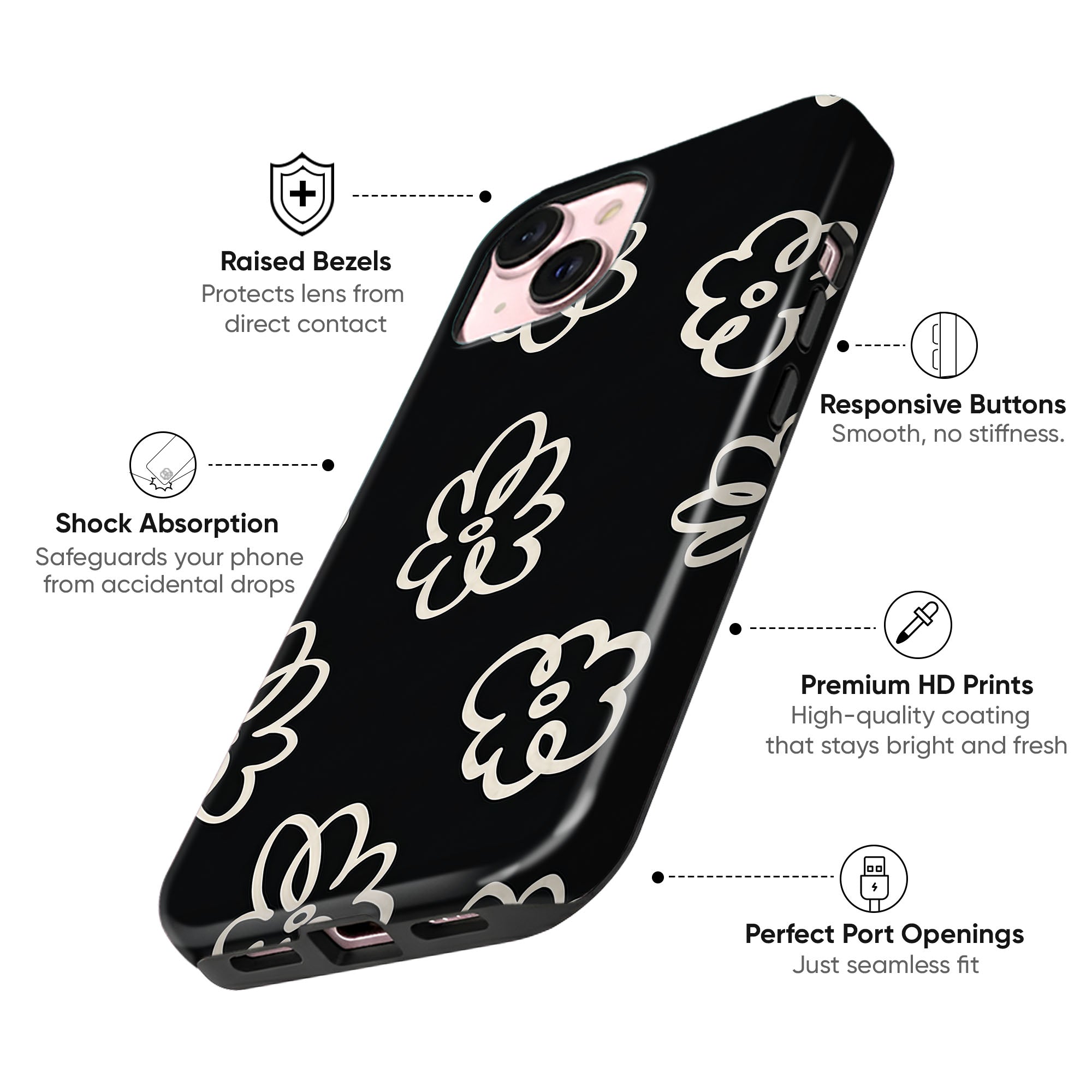 Daisy Noir Tough Case