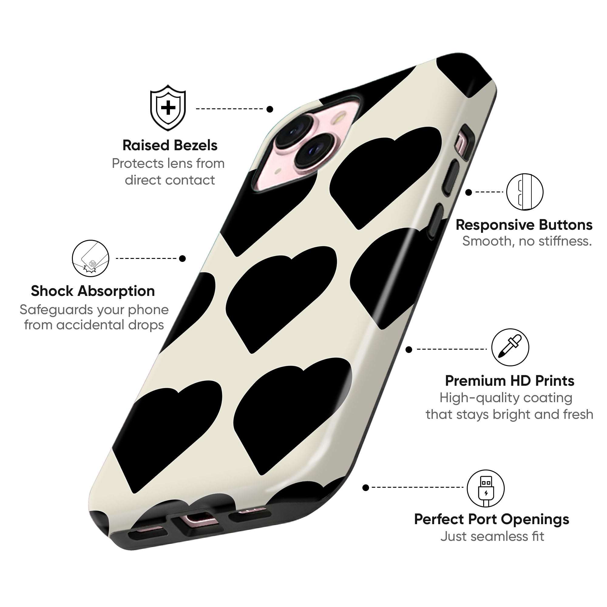 Blackout Heart Tough Case