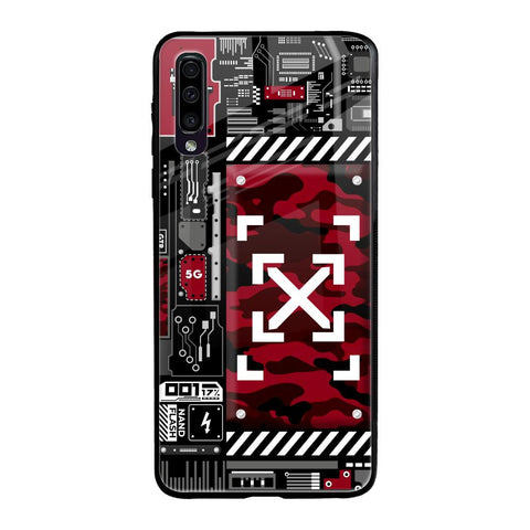 Technology Art Samsung Galaxy A50 Glass Back Cover Online