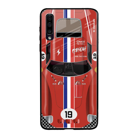 Racing Vintage Samsung Galaxy A50 Glass Back Cover Online