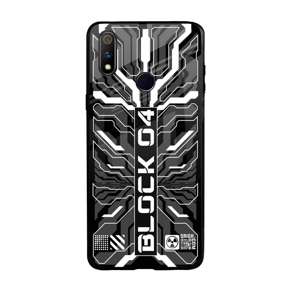 Monochrome Magic Realme 3 Pro Glass Back Cover Online