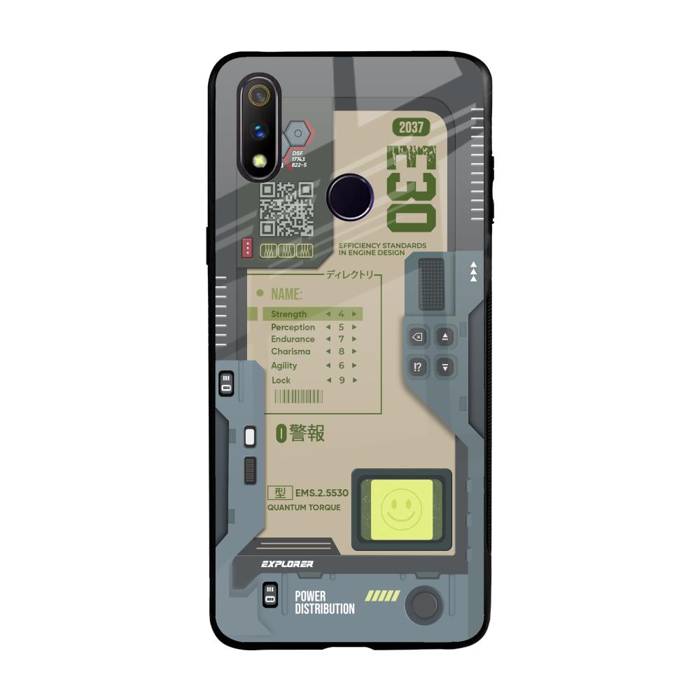 Art Station Realme 3 Pro Glass Back Cover Online