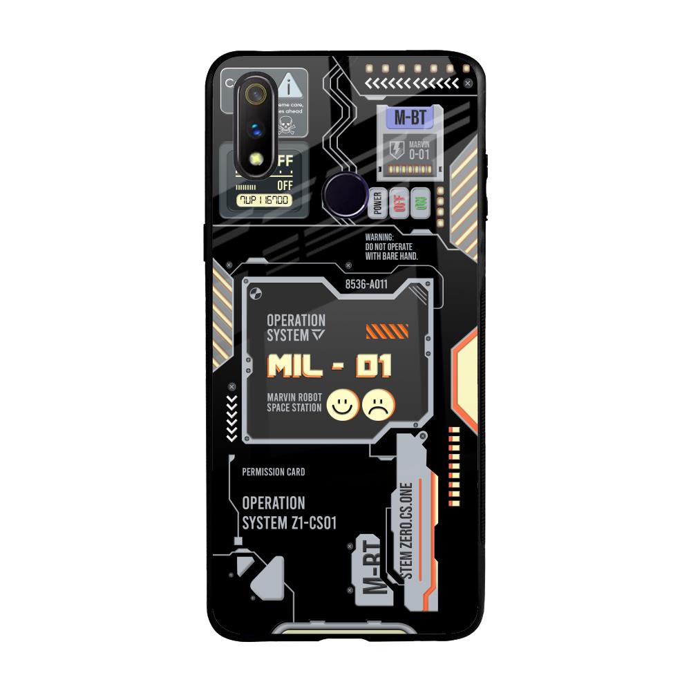 Exposed Parts Realme 3 Pro Glass Back Cover Online