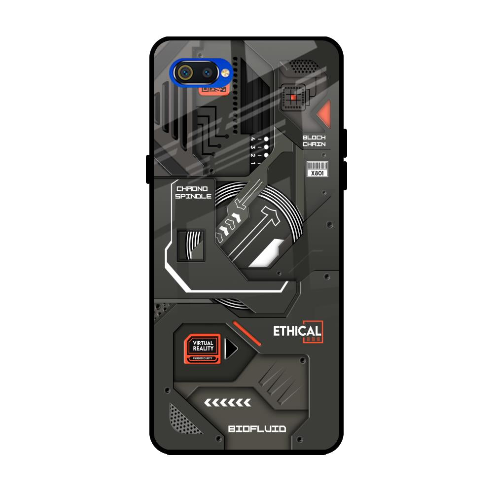 Tech Aesthetics Realme C2 Glass Back Cover Online