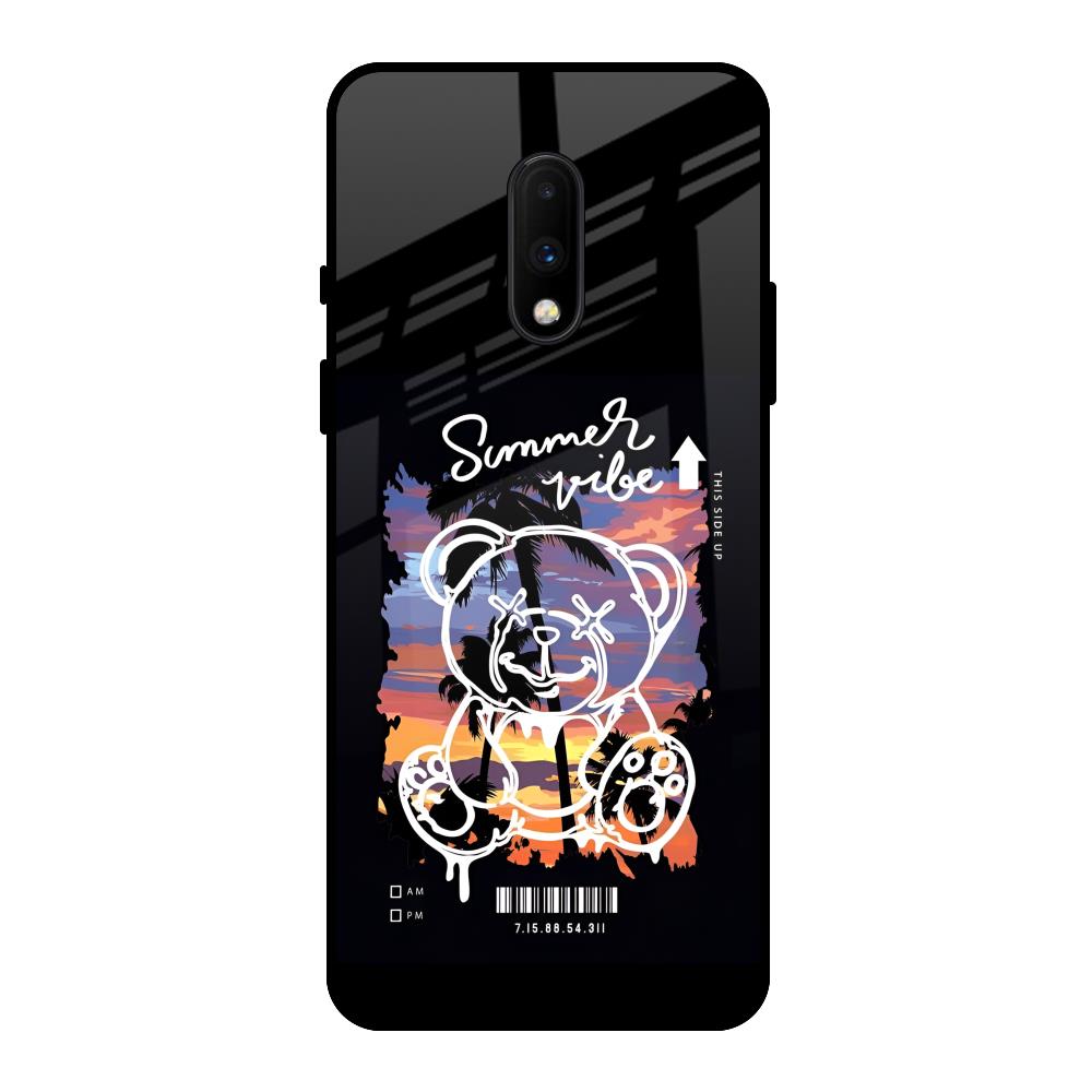 Summer Vibe OnePlus 7 Glass Back Cover Online