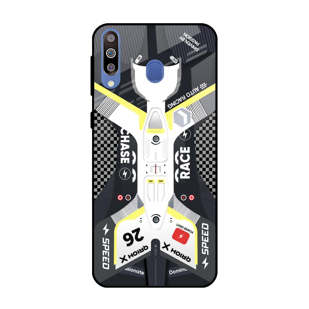 Car Enthusiast Samsung Galaxy M40 Glass Back Cover Online