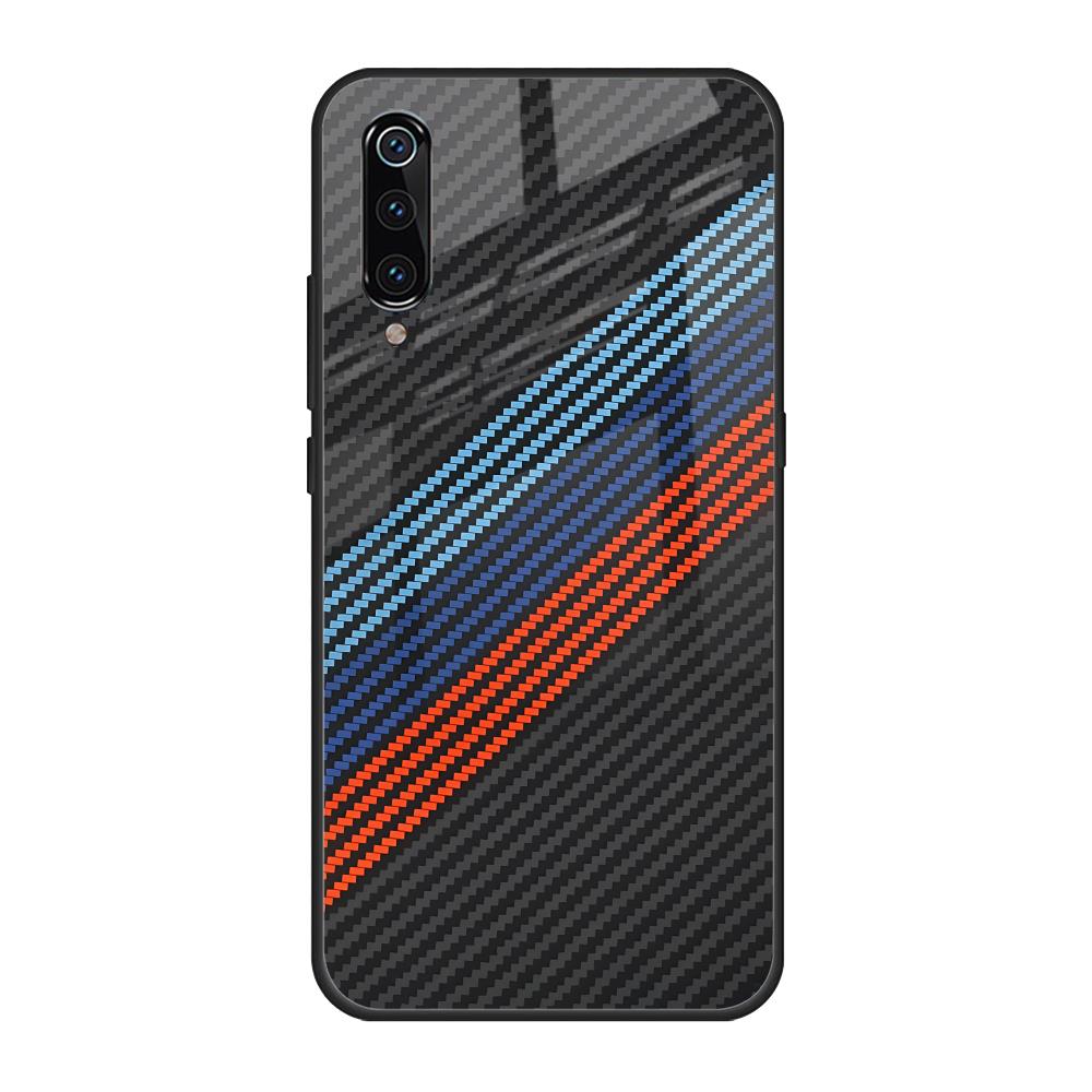 Carbon Inspired Xiaomi Mi A3 Glass Back Cover Online