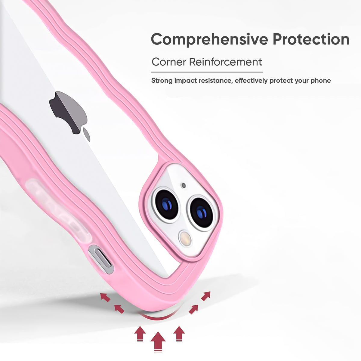 Pink Wavy Back Cover for iPhone