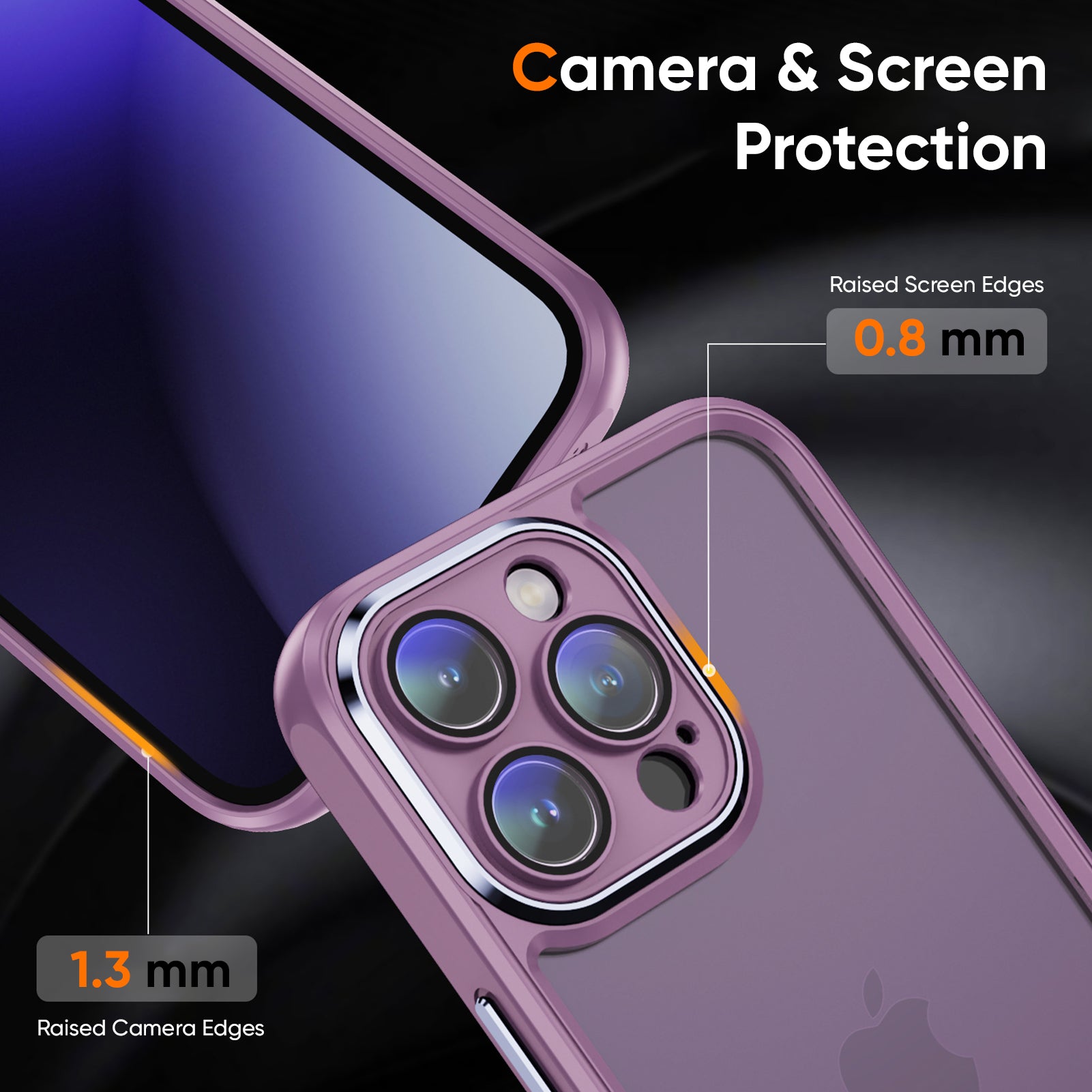 Lavender Hybrid Back Cover for iPhone