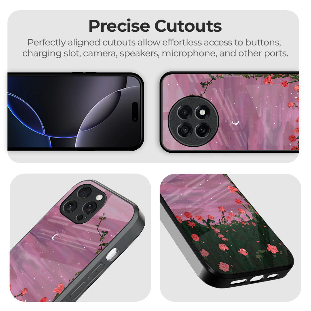 Pink Moonrise Glass Case